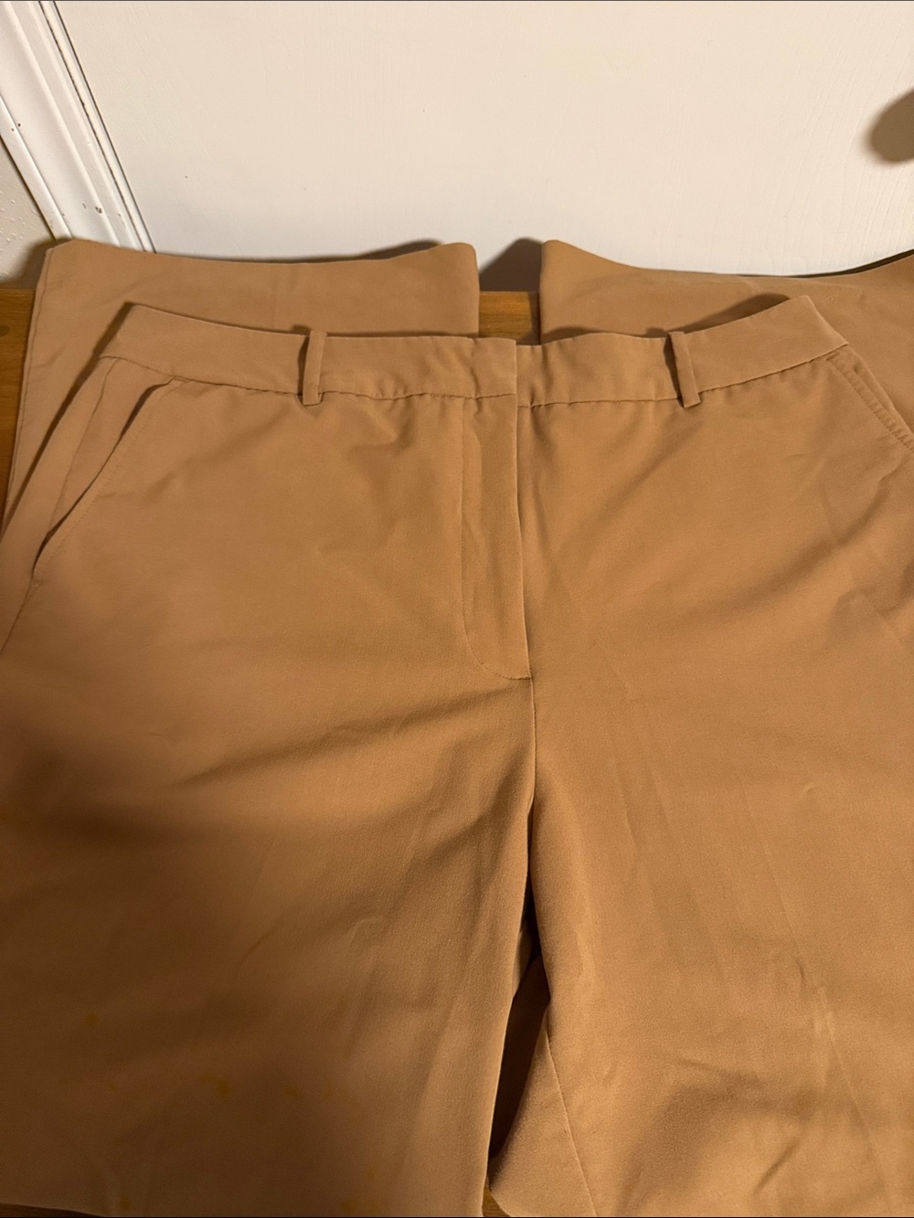 Worthington Women's Tan Dress Trousers flat front with pockets